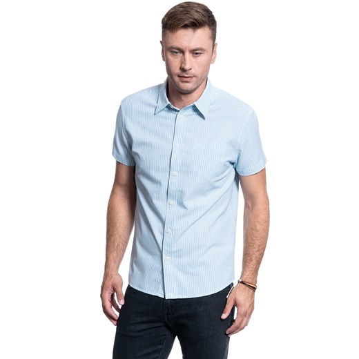 KOSZULA MĘSKA WRANGLER SS 1PKT SHIRT CASHMERE BLUE W5J1BMX2B 112130165 Wrangler M YouNeedit.pl