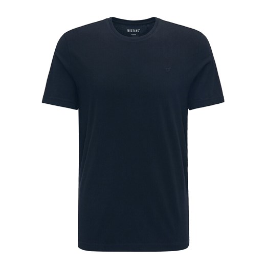 MUSTANG ALEX C EMBROIDERY MĘSKI T-SHIRT KOSZULKA LOGO TEE DARK SAPPHIRE 1015050 4136 ze sklepu YouNeedit.pl w kategorii T-shirty męskie - zdjęcie 180308399