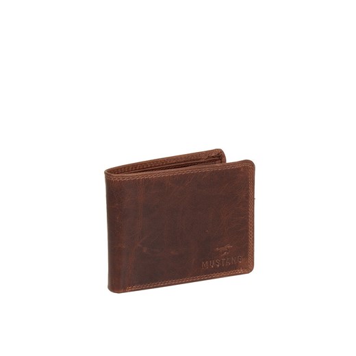 MUSTANG UDINE WALLET MĘSKI SKÓRZANY PORTFEL PREMIUM POJEMNY NA KARTY SKÓRA 06.101801 BROWN ze sklepu YouNeedit.pl w kategorii Portfele męskie - zdjęcie 180308809