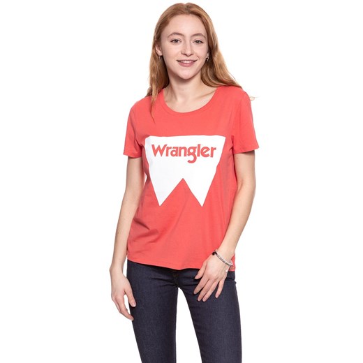 WRANGLER T SHIRT DAMSKI FESTIVAL TEE SPICED CORAL W7016EV6Y 112130891 ze sklepu YouNeedit.pl w kategorii Bluzki damskie - zdjęcie 180309475