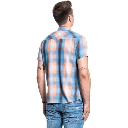 KOSZULA MĘSKA WRANGLER SS WESTERN SHIRT FADED BLACK W5J06DXV6 112130149 Wrangler M YouNeedit.pl