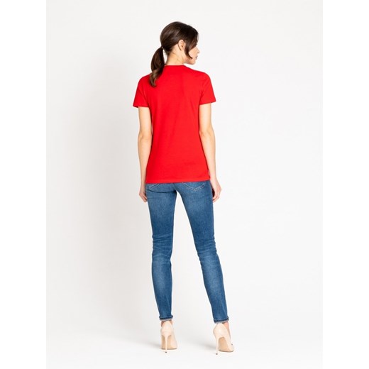 LEE LOGO TEE DAMSKI T-SHIRT KOSZULKA Z KRÓTKIM REKAWEM BRIGHT RED L43EEPEF Lee S YouNeedit.pl
