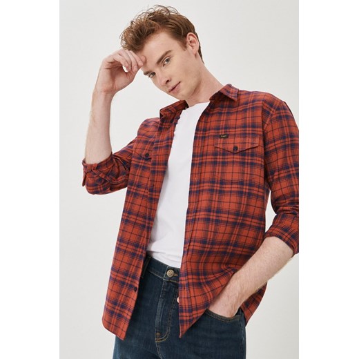 LEE REGULAR SHIRT RED OCHRE L69HCAOE 112140628 ze sklepu YouNeedit.pl w kategorii Koszule męskie - zdjęcie 180310128
