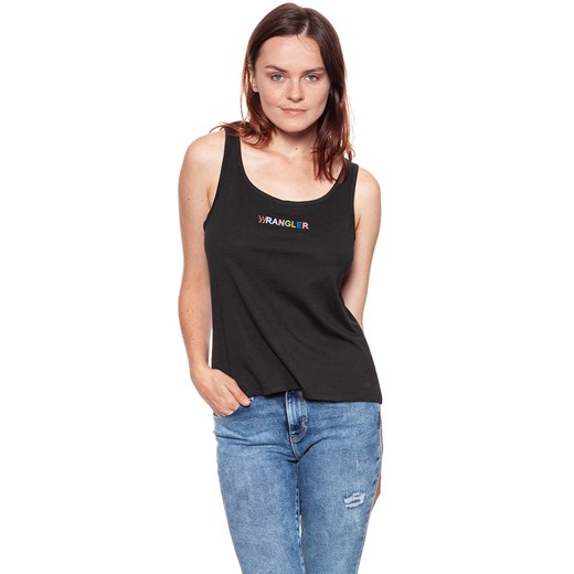WRANGLER T SHIRT DAMSKI TANK BLACK W7387EV01 112131060 ze sklepu YouNeedit.pl w kategorii Bluzki damskie - zdjęcie 180310187