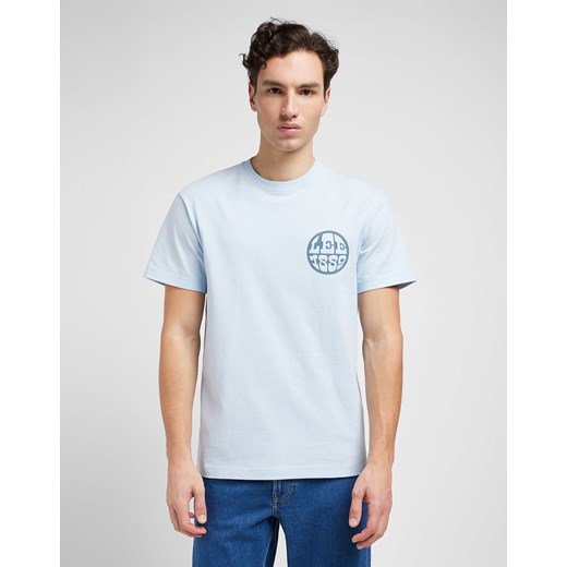 LEE SS RELAXED TEE MĘSKA KOSZULKA T-SHIRT LOGO LIGHT WHITE 112349099 LM38015615 ze sklepu YouNeedit.pl w kategorii T-shirty męskie - zdjęcie 180310657