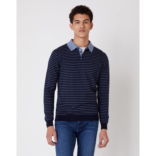 MĘSKIE POLO WRANGLER POLO KNIT ECLIPSE W8B32PX7M 112132386 ze sklepu YouNeedit.pl w kategorii T-shirty męskie - zdjęcie 180310658