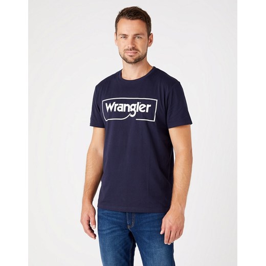 WRANGLER FRAME LOGO TEE MĘSKI T-SHIRT KOSZULKA NAVY W7H3D3114 112146325 ze sklepu YouNeedit.pl w kategorii T-shirty męskie - zdjęcie 180311515