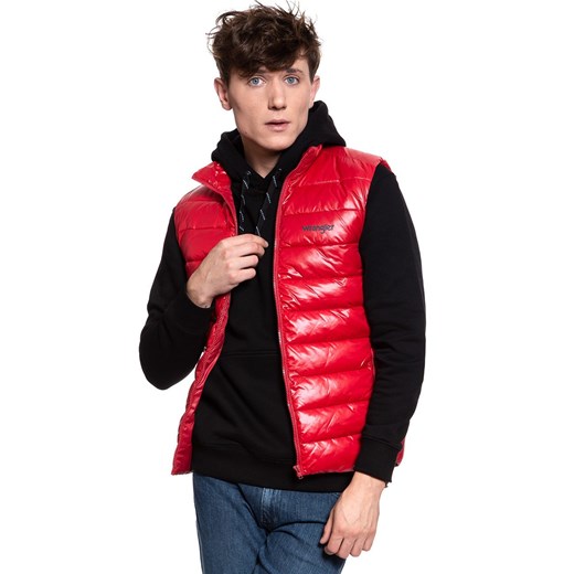 MĘSKI BEZRĘKAWNIK WRANGLER PUFFER VEST RED W4A3XTX47 112129074 ze sklepu YouNeedit.pl w kategorii Kamizelki męskie - zdjęcie 180311699