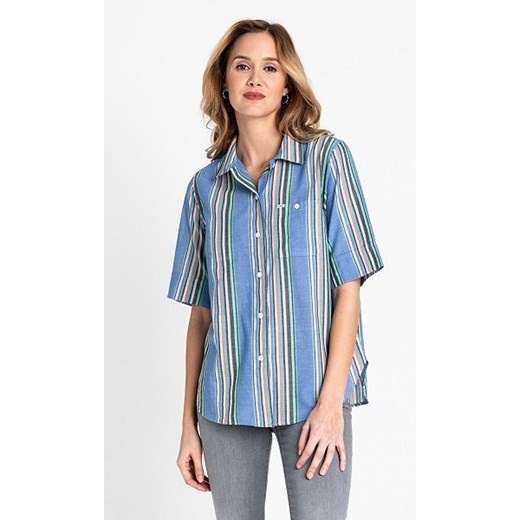 LEE SS SHIRT DAMSKA KOSZULA W PASKI DIPPED BLUE L45DCHLA 112110225 ze sklepu YouNeedit.pl w kategorii Koszule damskie - zdjęcie 180311927