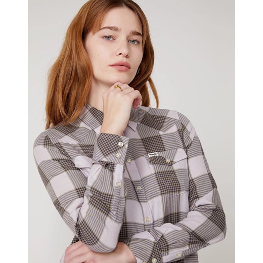 DAMSKA KOSZULA MATERIAŁOWA WRANGLER SLIM REGULAR WESTERN IRIS PURPLE W5N1O9P16 Wrangler S YouNeedit.pl