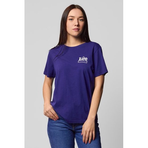 LEE MINI LOGO TEE DAMSKI T-SHIRT KOSZULKA Z KRÓTKIM RĘKAWEM BLUEPRINT L44KEPLH 112109916 ze sklepu YouNeedit.pl w kategorii Bluzki damskie - zdjęcie 180313036