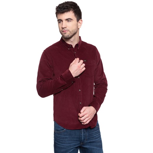 KOSZULA LEE BUTTON DOWN BURGUNDY L880MRMF 112123268 ze sklepu YouNeedit.pl w kategorii Koszule męskie - zdjęcie 180313037