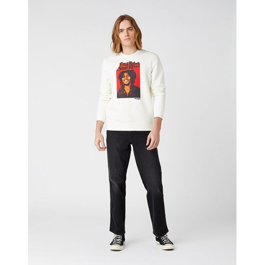 MĘSKA BLUZA WRANGLER SOUL REBEL CREW WHITE W681H1989 112141474 ze sklepu YouNeedit.pl w kategorii Bluzy męskie - zdjęcie 180313125