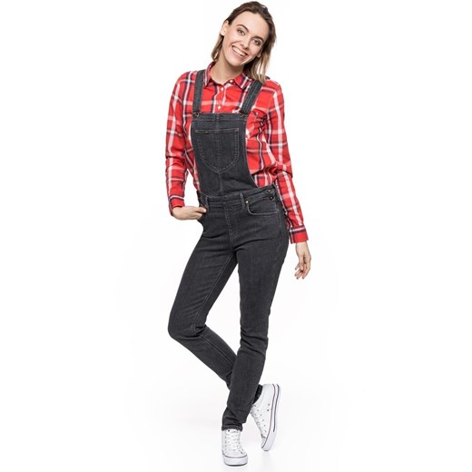 DAMSKIE OGRODNICZKI LEE BIB SKINNY BLACK WASH L39EWLSF ze sklepu YouNeedit.pl w kategorii Jeansy damskie - zdjęcie 180313259