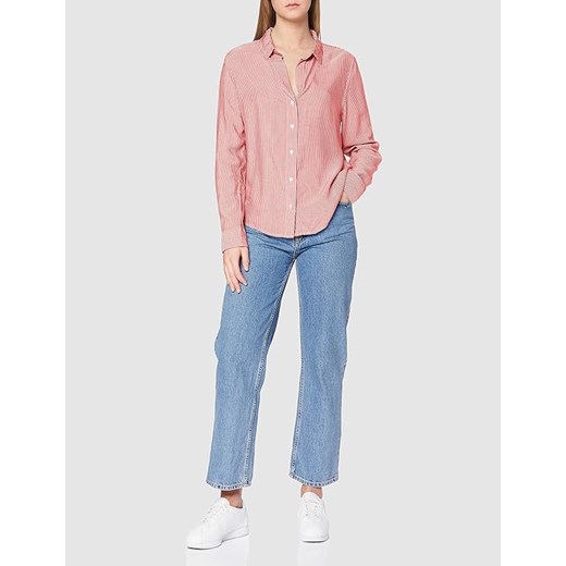 WRANGLER BLOUSE DAMSKA KOSZULA Z DŁUGIM RĘKAWEM PASKI FLAME RED W5Z2TIR06 ze sklepu YouNeedit.pl w kategorii Koszule damskie - zdjęcie 180313536