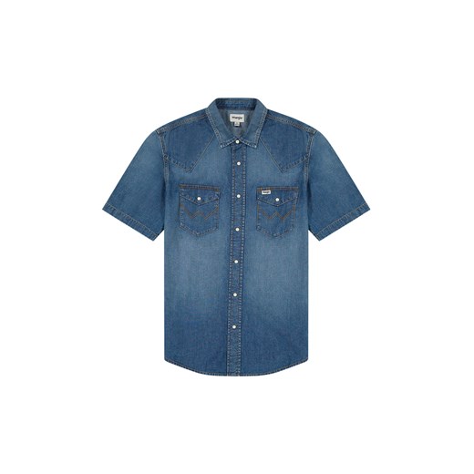WRANGLER MĘSKA KOSZULA JEANSOWA SS WESTERN SHIRT Dusky 112350572 W5H8016805 ze sklepu YouNeedit.pl w kategorii Koszule męskie - zdjęcie 180313639