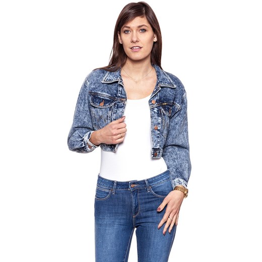 DAMSKA KURTKA JEANSOWA WRANGLER CROPPED JACKET RISKY BUSINESS W421GF25G 112128804 ze sklepu YouNeedit.pl w kategorii Kurtki damskie - zdjęcie 180314076