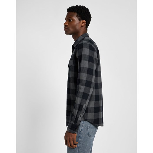 LEE MĘSKA KOSZULA CLEAN WESTERN SHIRT STATIC GRAY 112355745 L66R008549 Lee S YouNeedit.pl