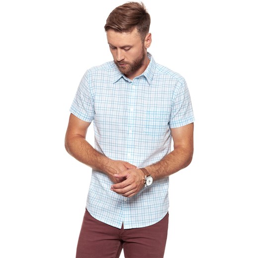 KOSZULA WRANGLER SS 1PKT SHIRT CERULEAN W5881OPVT 112129597 ze sklepu YouNeedit.pl w kategorii Koszule męskie - zdjęcie 180314398