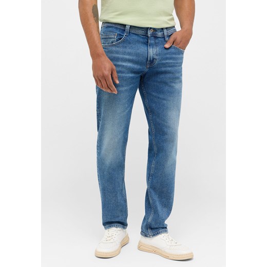 Męskie Spodnie Jeansowe MUSTANG Denver Straight Denim Blue 1014878 5000 784 ze sklepu YouNeedit.pl w kategorii Jeansy męskie - zdjęcie 180314628