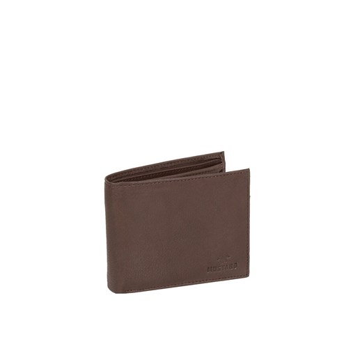 MUSTANG Livorno Wallet Side Opening MĘSKI SKÓRZANY PORTFEL PREMIUM POJEMNY NA KARTY SKÓRA BROWN 06.103001 ze sklepu YouNeedit.pl w kategorii Portfele męskie - zdjęcie 180314756