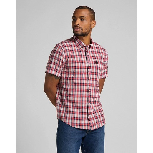KOSZULA MĘSKA LEE BUTTON DOWN SS AURORA RED L886KZNV 112123676 ze sklepu YouNeedit.pl w kategorii Koszule męskie - zdjęcie 180315149
