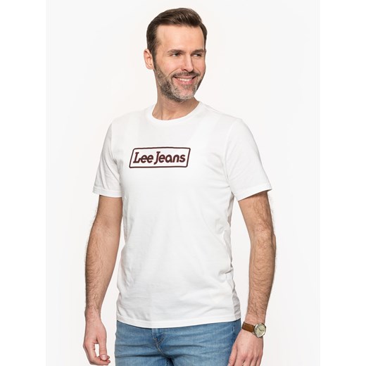 MĘSKI T-SHIRT LEE LEE JEANS TEE BRIGHT WHITE L65LFELJ 112116078 ze sklepu YouNeedit.pl w kategorii T-shirty męskie - zdjęcie 180315228