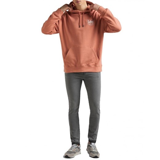 LEE LOGO LOOSE HOODIE MĘSKA BLUZA Z KAPTUREM LOGO NADURK RUST L83SSPUK 112145617 Lee M YouNeedit.pl