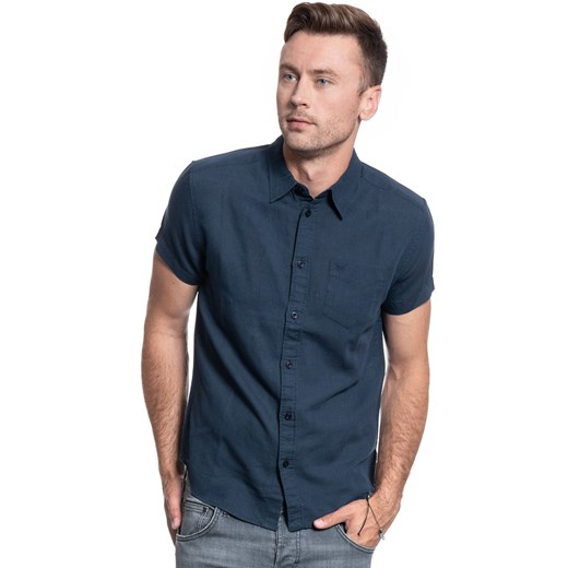 WRANGLER SS 1 PKT SHIRT MĘSKA KOSZULA KRÓTKI RĘKAW NAVY W5J1LO114 112130169 ze sklepu YouNeedit.pl w kategorii Koszule męskie - zdjęcie 180315617