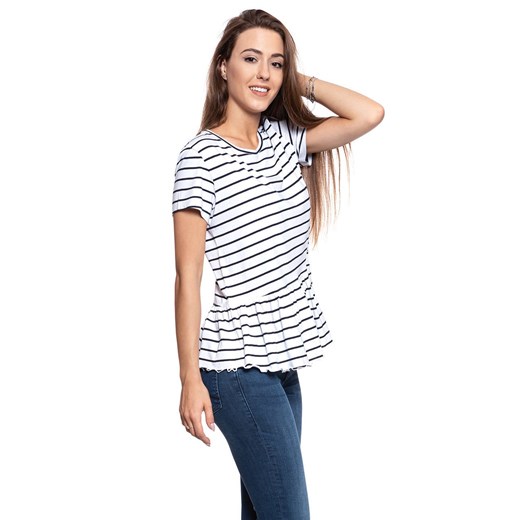 MUSTANG T SHIRT DAMSKI Alina C Ruffle 1009444 11722 ze sklepu YouNeedit.pl w kategorii Bluzki damskie - zdjęcie 180315667