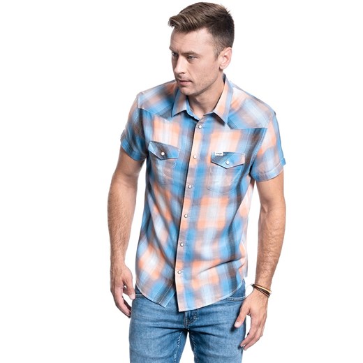 KOSZULA MĘSKA WRANGLER SS WESTERN SHIRT FADED BLACK W5J06DXV6 112130149 Wrangler M YouNeedit.pl