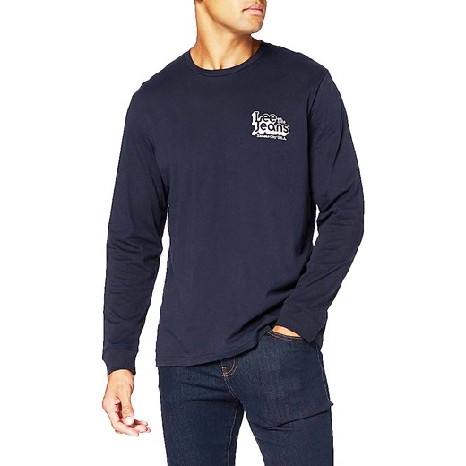 LEE SEASONAL 70S LOGO SW MĘSKA BLUZA LOGO SKY CAPTIAN L80BTJHY 112121306 ze sklepu YouNeedit.pl w kategorii Bluzy męskie - zdjęcie 180316318
