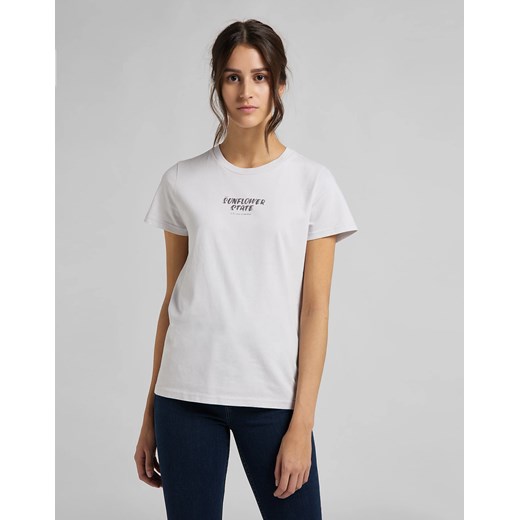DAMSKI T-SHIRT LEE EASY GRAPHIC TEE LILAC HUNT L44GETQC 112109864 ze sklepu YouNeedit.pl w kategorii Bluzki damskie - zdjęcie 180316378