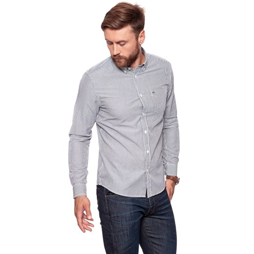 KOSZULA WRANGLER LS 1PKT BUTTON DOWN NAVY W5874SQ35 112129583 ze sklepu YouNeedit.pl w kategorii Koszule męskie - zdjęcie 180316548