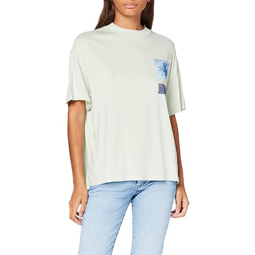 LEE OVERSIZED TEE DAMSKI T-SHIRT KOSZULKA BOYFRIEND FIT SUMMER GREEN L41SBYNK 112109155 ze sklepu YouNeedit.pl w kategorii Bluzki damskie - zdjęcie 180316598
