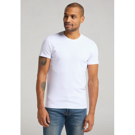 MUSTANG ALEX C EMBROIDERY MĘSKI T-SHIRT KOSZULKA LOGO TEE GENERAL WHITE 1015050 20045 ze sklepu YouNeedit.pl w kategorii T-shirty męskie - zdjęcie 180316709