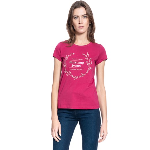 DAMSKI T-SHIRT MUSTANG ALINA C PRINT 1010748 8354 ze sklepu YouNeedit.pl w kategorii Bluzki damskie - zdjęcie 180316917