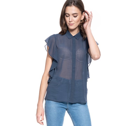 KOSZULA DAMSKA MUSTANG Ellen Blouse BLUE NIGHTS 1009455 4085 ze sklepu YouNeedit.pl w kategorii Koszule damskie - zdjęcie 180317245