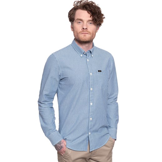 KOSZULA LEE BUTTON DOWN OIL BLUE L880ONMO 112123358 ze sklepu YouNeedit.pl w kategorii Koszule męskie - zdjęcie 180317267