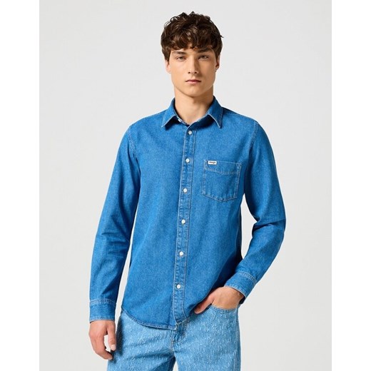 WRANGLER MĘSKA KOSZULA 1 PKT SHIRT MID STONE 112357191 W5X2014179 ze sklepu YouNeedit.pl w kategorii Koszule męskie - zdjęcie 180317359