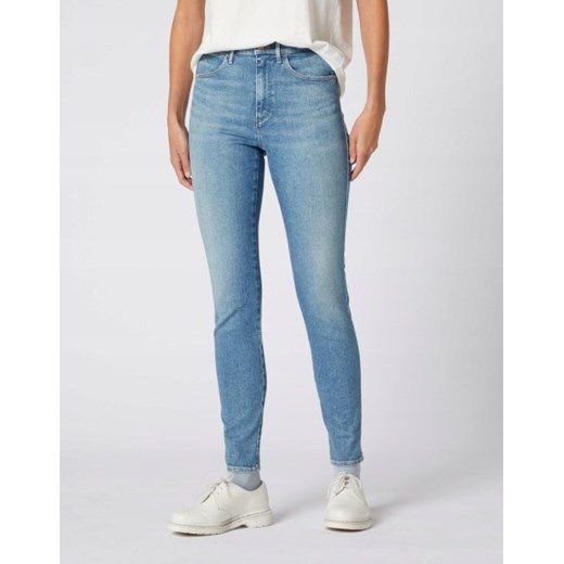 WRANGLER HIGH RISE SKINNY DAMSKIE SPODNIE JEANSOWE SEA SPRAY W27HJAXFQ 112128086 ze sklepu YouNeedit.pl w kategorii Jeansy damskie - zdjęcie 180318185
