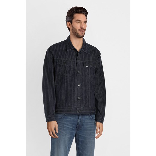 KURTKA PRZEJŚCIOWA MĘSKA LEE PINSTRIPE RIDER JACKET INDIGO L89ZEJCA 112123959 Lee M YouNeedit.pl