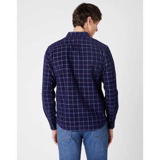 WRANGLER LS 1PKT SHIRT MĘSKA KOSZULA W KRATĘ DŁUGI RĘKAW PATRIOT BLUE W5AE4AX5H 112130095 ze sklepu YouNeedit.pl w kategorii Koszule męskie - zdjęcie 180318837