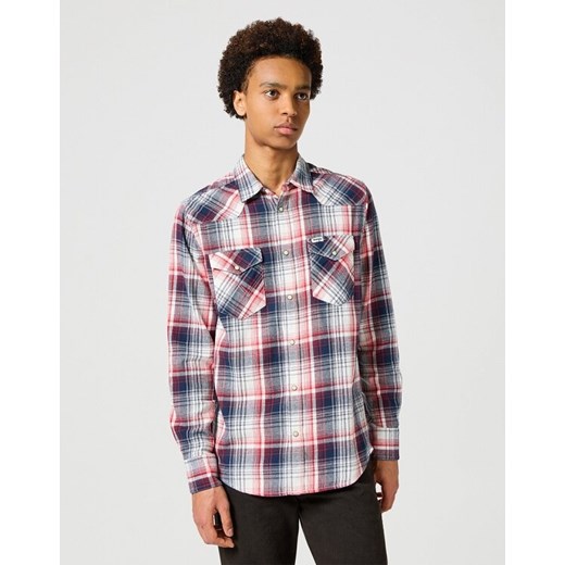 WRANGLER MĘSKA KOSZULA WESTERN SHIRT RED BLUE 112357243 W5B4017570 ze sklepu YouNeedit.pl w kategorii Koszule męskie - zdjęcie 180319828