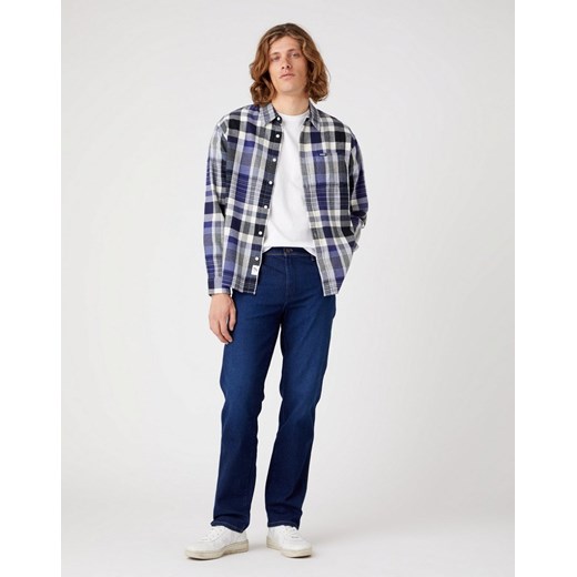 WRANGLER 1 PKT SHIRT MĘSKA KOSZULA W KRATĘ DŁUGI RĘKAW STONE WASH W5D6CNX4Q 112323749 ze sklepu YouNeedit.pl w kategorii Koszule męskie - zdjęcie 180319848