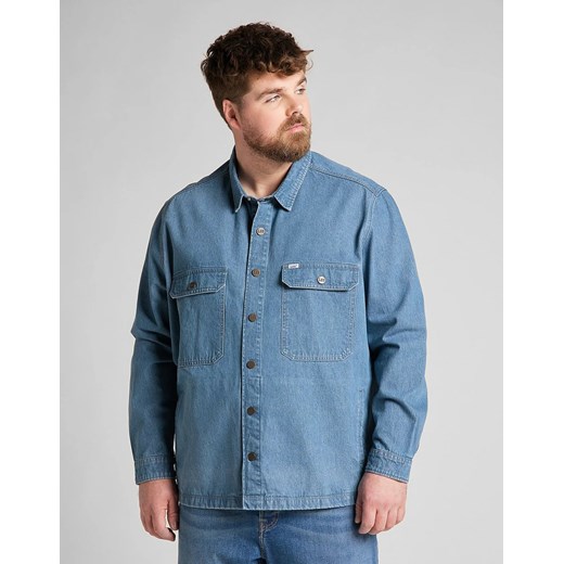 MĘSKA KOSZULA JEANSOWA LEE WORKWEAR OVERSHIRT GREY BALA L68DMMOJ 112117098 ze sklepu YouNeedit.pl w kategorii Koszule męskie - zdjęcie 180320389