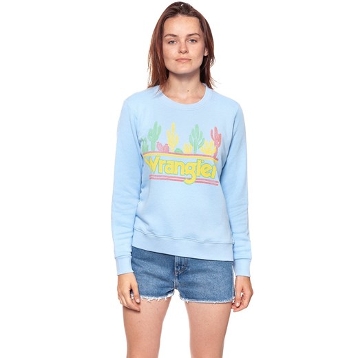 BLUZA WRANGLER DAMSKA SWEATER CERULEAN W6077IEVT 112130443 ze sklepu YouNeedit.pl w kategorii Bluzy damskie - zdjęcie 180320435