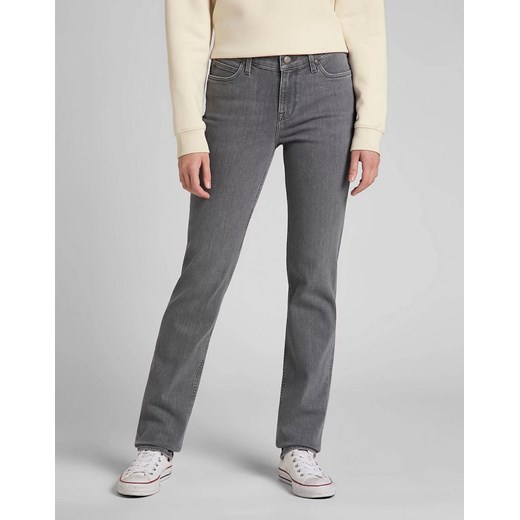 DAMSKIE SPODNIE LEE MARION STRAIGHT GREY LUSH L301EFKE 112320293 ze sklepu YouNeedit.pl w kategorii Jeansy damskie - zdjęcie 180321289