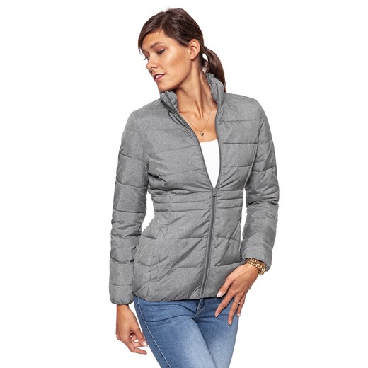 DAMSKA KURTKA ZIMOWA WRANGLER SHORT PUFFER MID GREY MEL W4104V537 ze sklepu YouNeedit.pl w kategorii Kurtki damskie - zdjęcie 180321339
