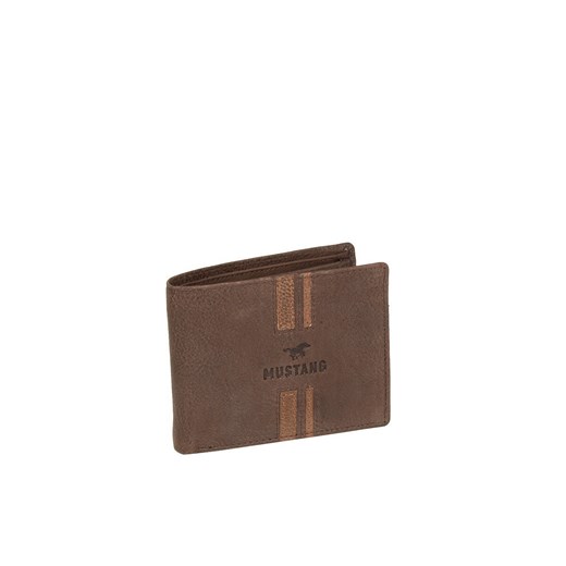 MUSTANG ASTI WALLET MĘSKI SKÓRZANY PORTFEL POJEMNY NA KARTY SKÓRA DARK BROWN 06.101076 ze sklepu YouNeedit.pl w kategorii Portfele męskie - zdjęcie 180321469